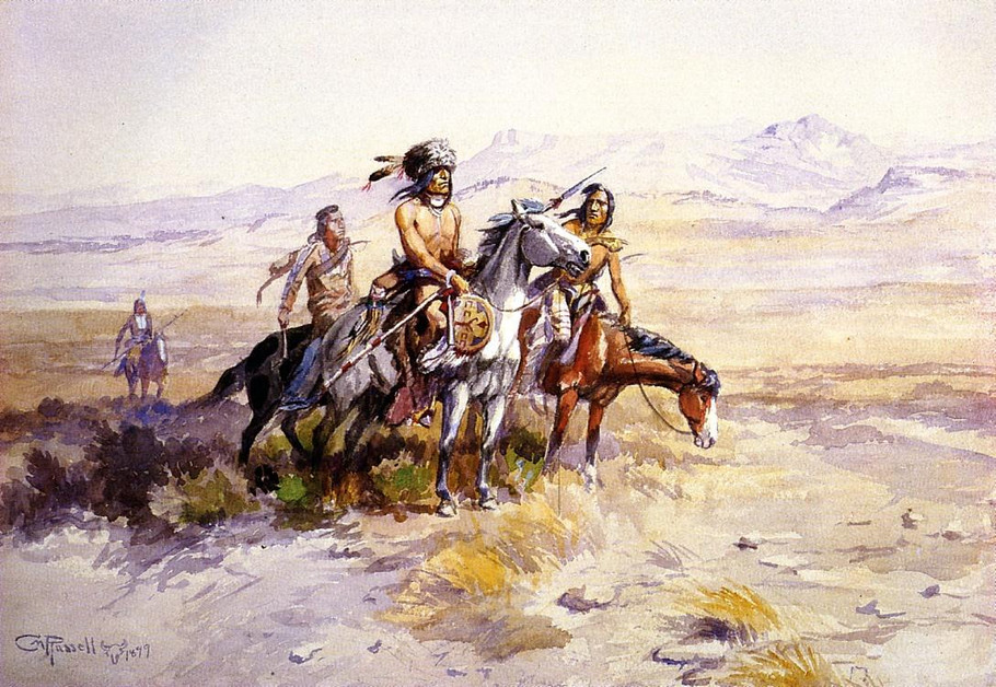 Return of the Warriors - Charles Marion Russell Paintings